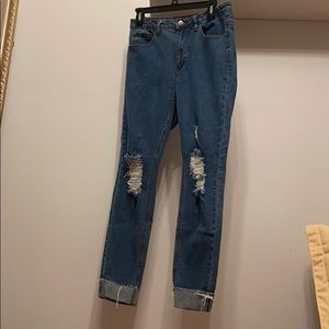 Fashion Nova ripped jeans